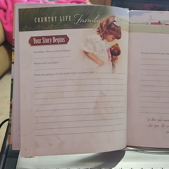 Grandma, What was it Like Growing Up Country Memory Book diary family history - Picture 6 of 11